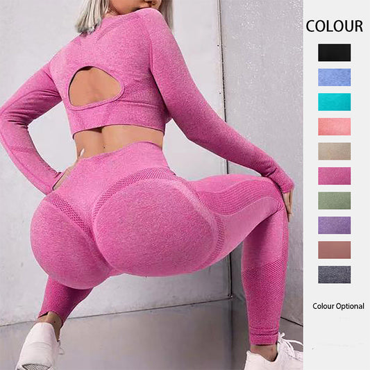 Leggings Fitness Sin Costuras Deportes Gimnasio Ropa Deportiva Mujer