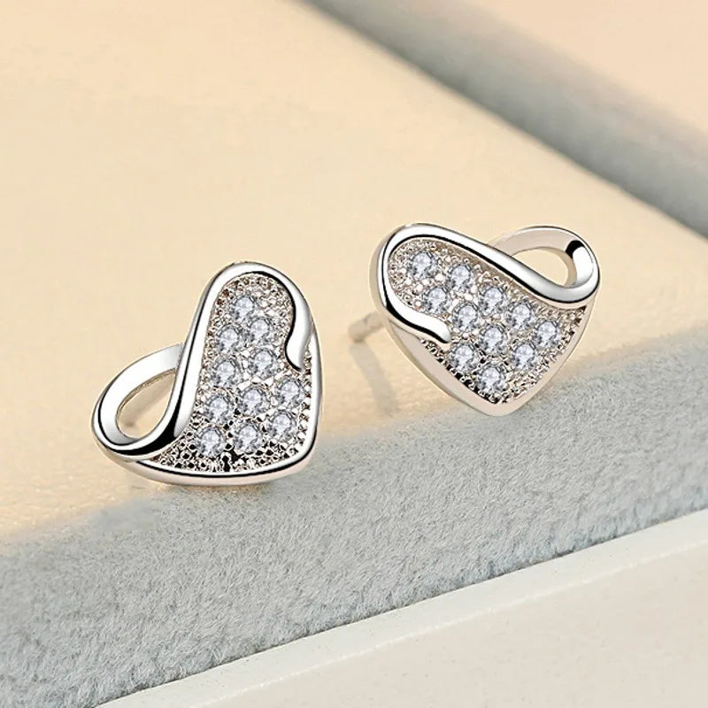 Pendientes de Plata de Ley 925 Aro Doble con Charm Original