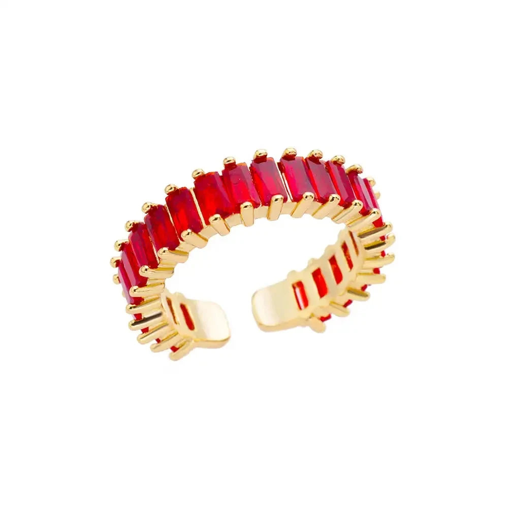 Anillos de acero inoxidable para mujeres Color dorado Nunca se desvanece