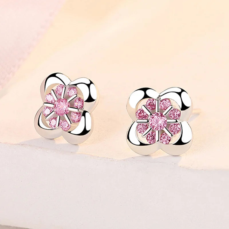 Pendientes de Plata de Ley 925 Aro Doble con Charm Original