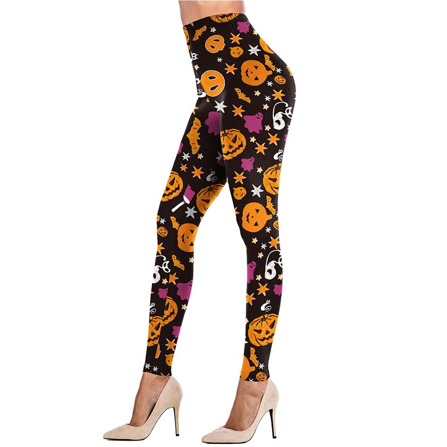 Leggings Deportivos Casuales sin Costuras HALLOWEEN