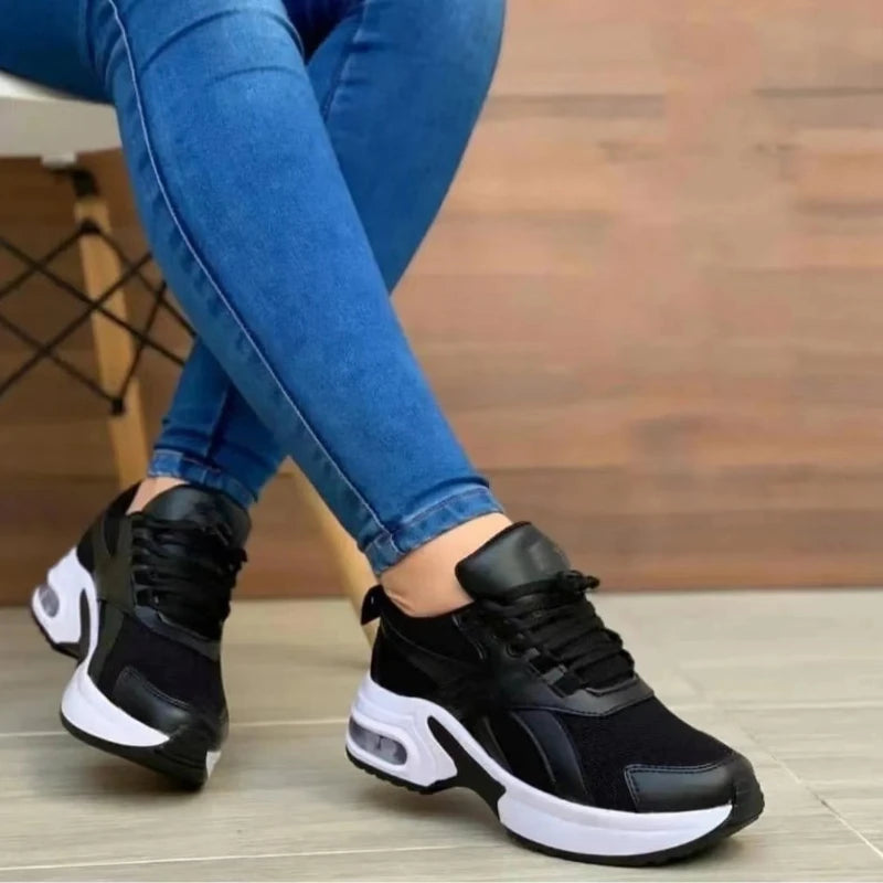 Zapatos deportivos para mujer de plataforma al aire