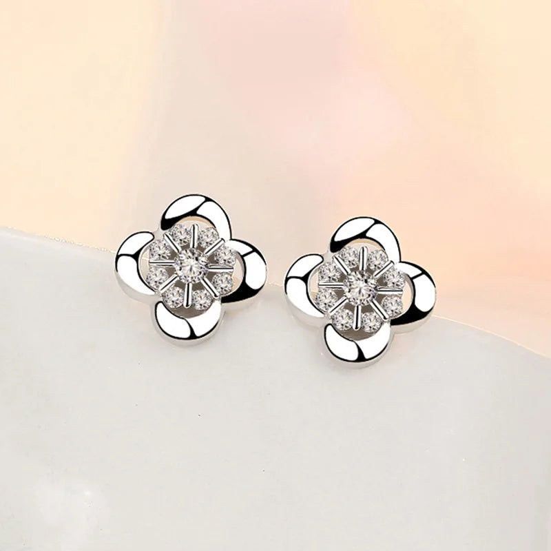 Pendientes de Plata de Ley 925 Aro Doble con Charm Original