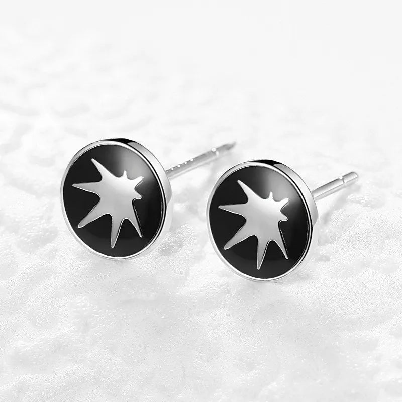 Pendientes de Plata de Ley 925 Aro Doble con Charm Original