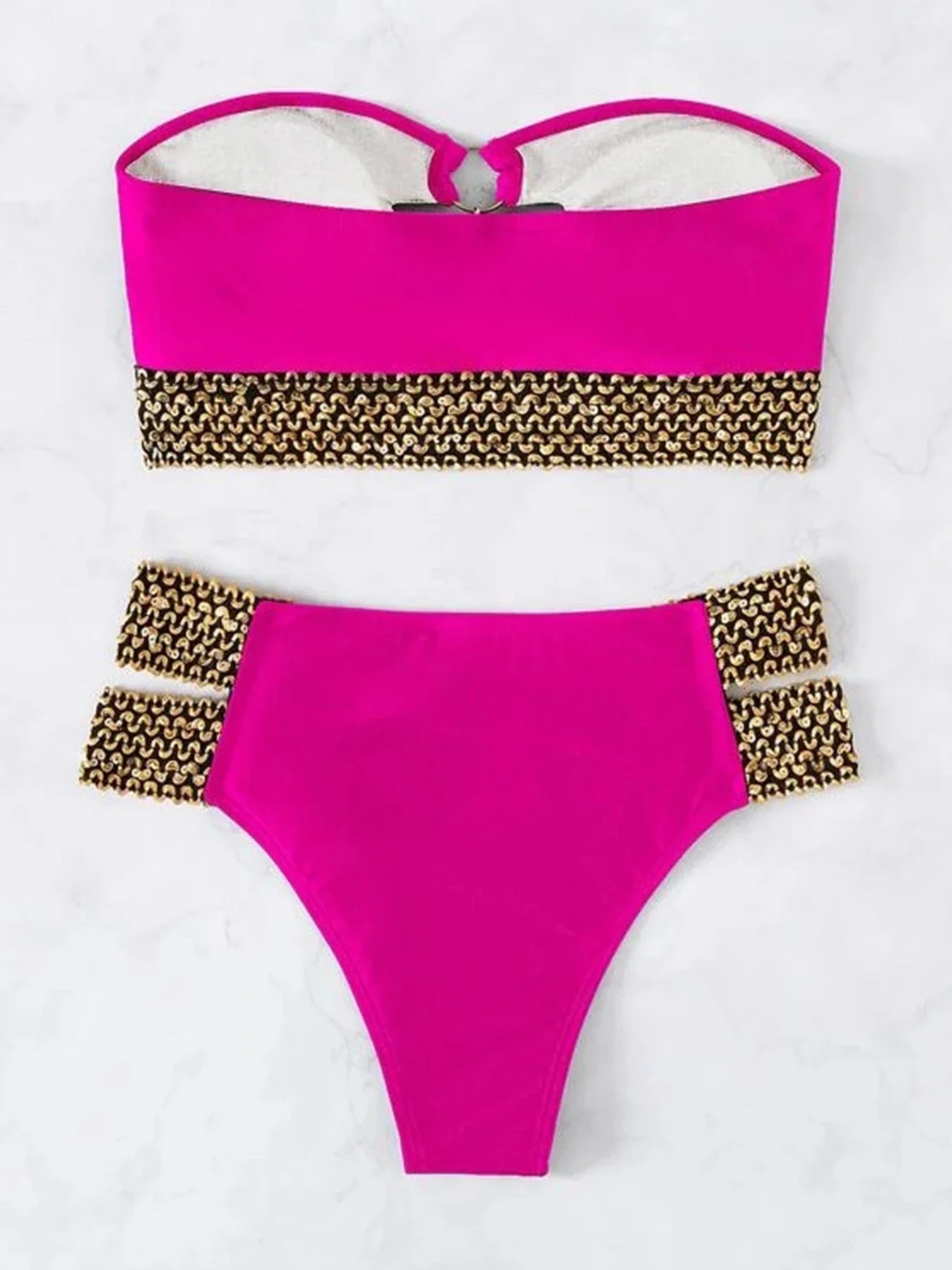 Conjunto de Bikini Sin Tirantes de Dos Piezas