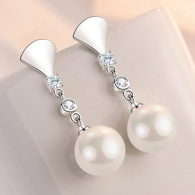 Pendientes de Plata de Ley 925 Aro Doble con Charm Original