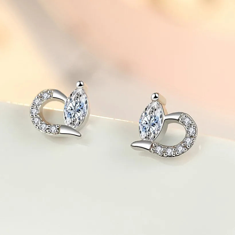 Pendientes de Plata de Ley 925 Aro Doble con Charm Original