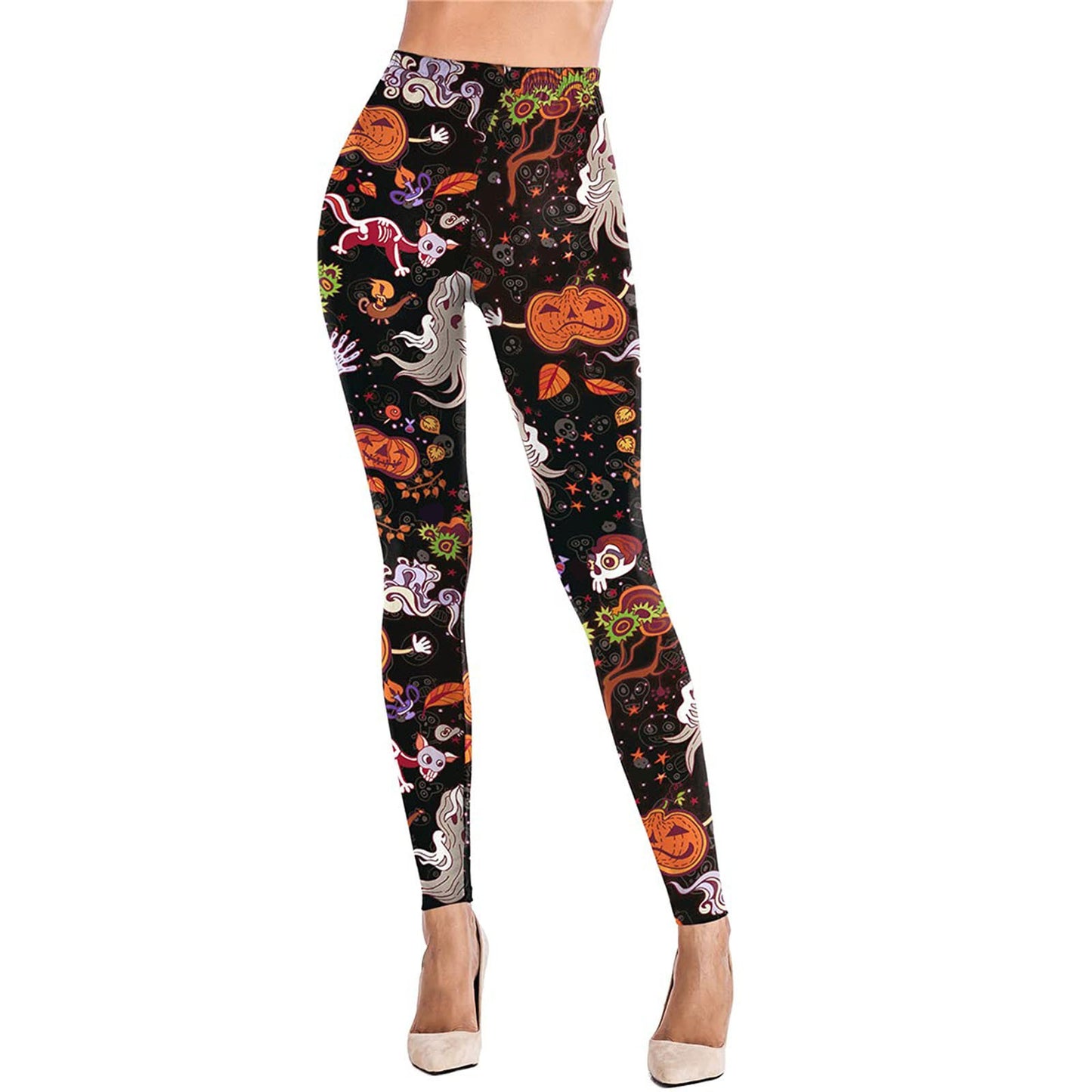 Leggings Deportivos Casuales sin Costuras HALLOWEEN