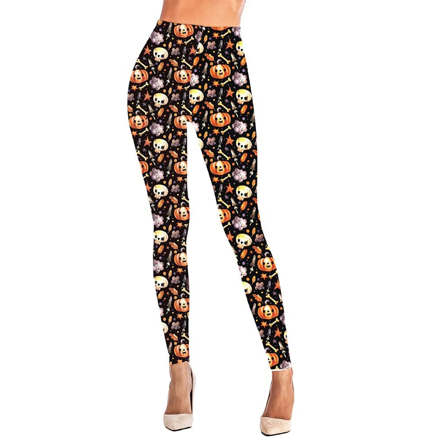 Leggings Deportivos Casuales sin Costuras HALLOWEEN