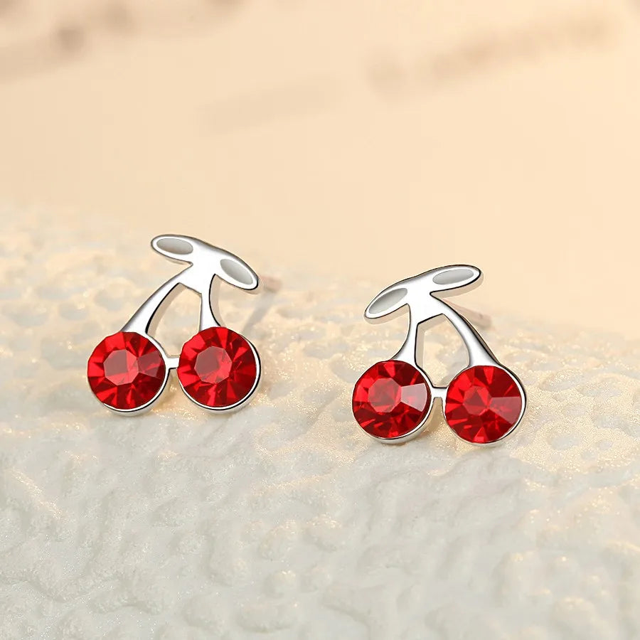 Pendientes de Plata de Ley 925 Aro Doble con Charm Original