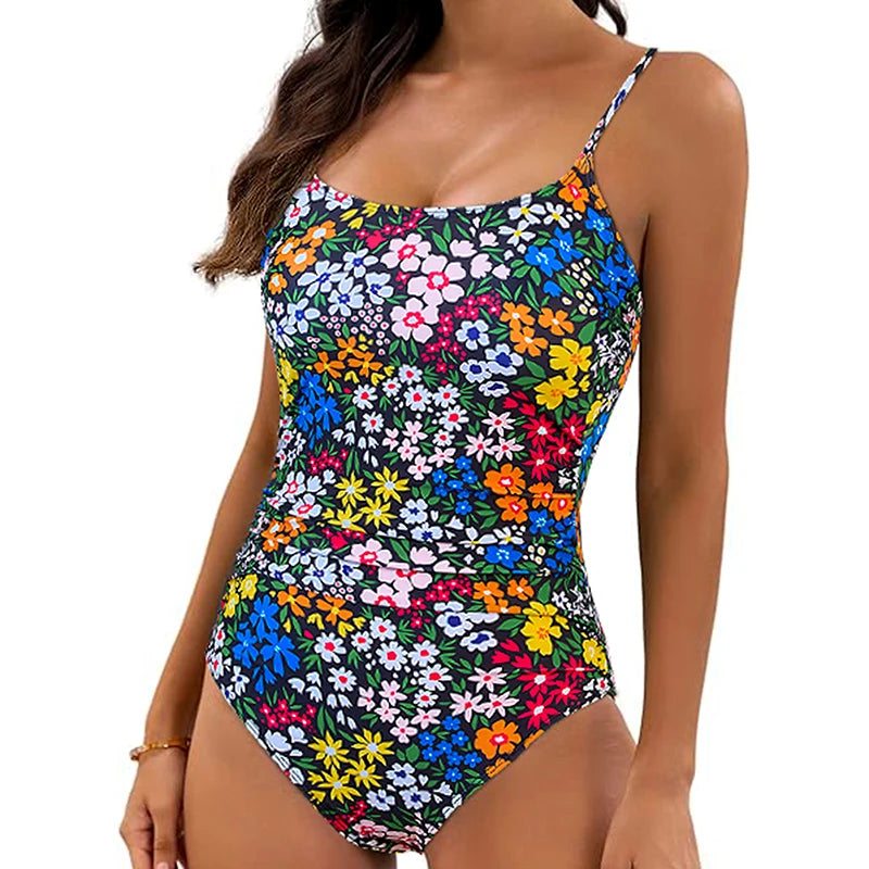 Traje de Baño de una pieza de Verano escote en V