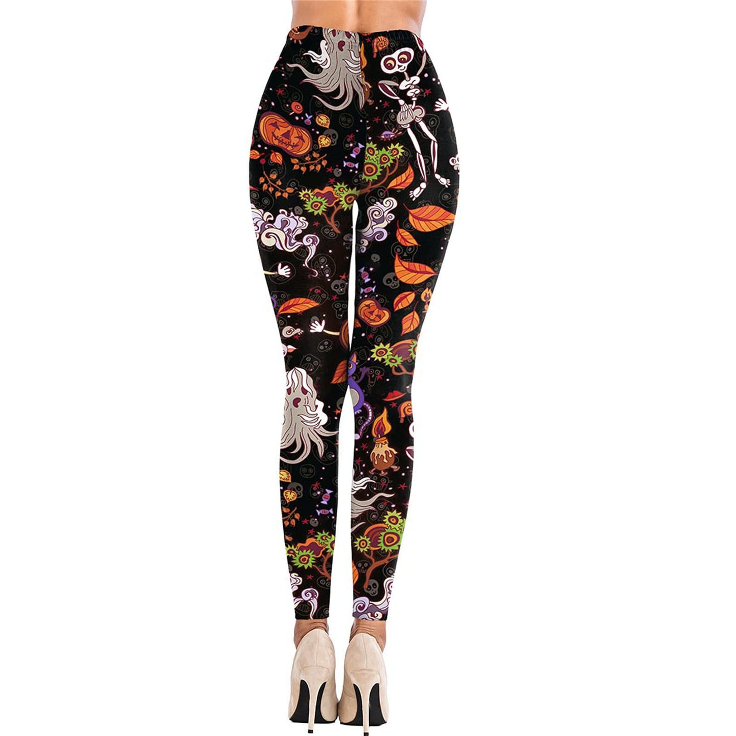 Leggings Deportivos Casuales sin Costuras HALLOWEEN